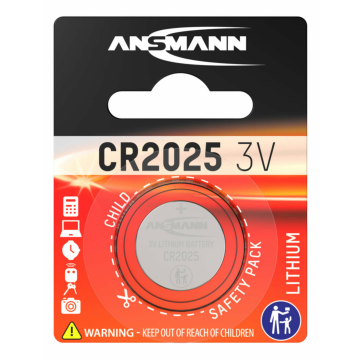 ANSMANN Batterie Lithium CR 2025 10er Pack