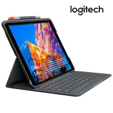 Logitech Slim Folio iPad Tastatur-Case