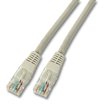 RJ45 Netzwerkkabel CAT5E LAN Kabel Ethernet Patchkanel, 2 Meter, Hellgrau