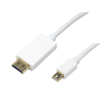 LogiLink Kabel Mini DisplayPort auf HDMI, 2 Meter, Weiss