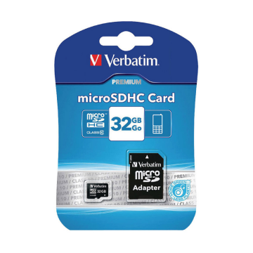 32GB Verbatim microSDHC Class10 inkl. Adapter