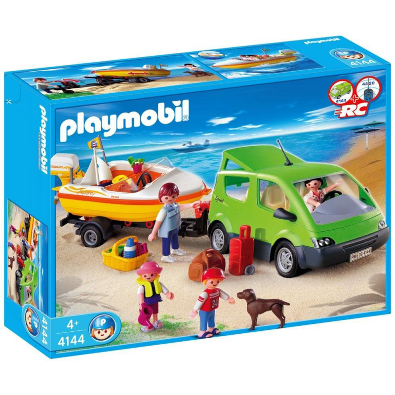 Playmobil 4144 Family Fun - Familyvan mit Bootsanhänger