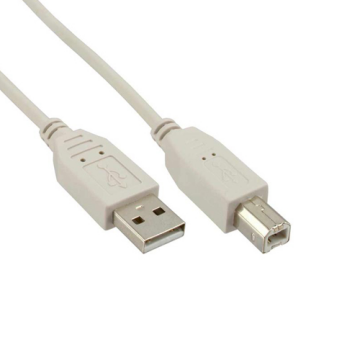 USB 2.0 Kabel A an B, beige, 1.8m